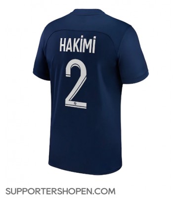Paris Saint-Germain Achraf Hakimi #2 Hemma Matchtröja 2022-23 Kortärmad